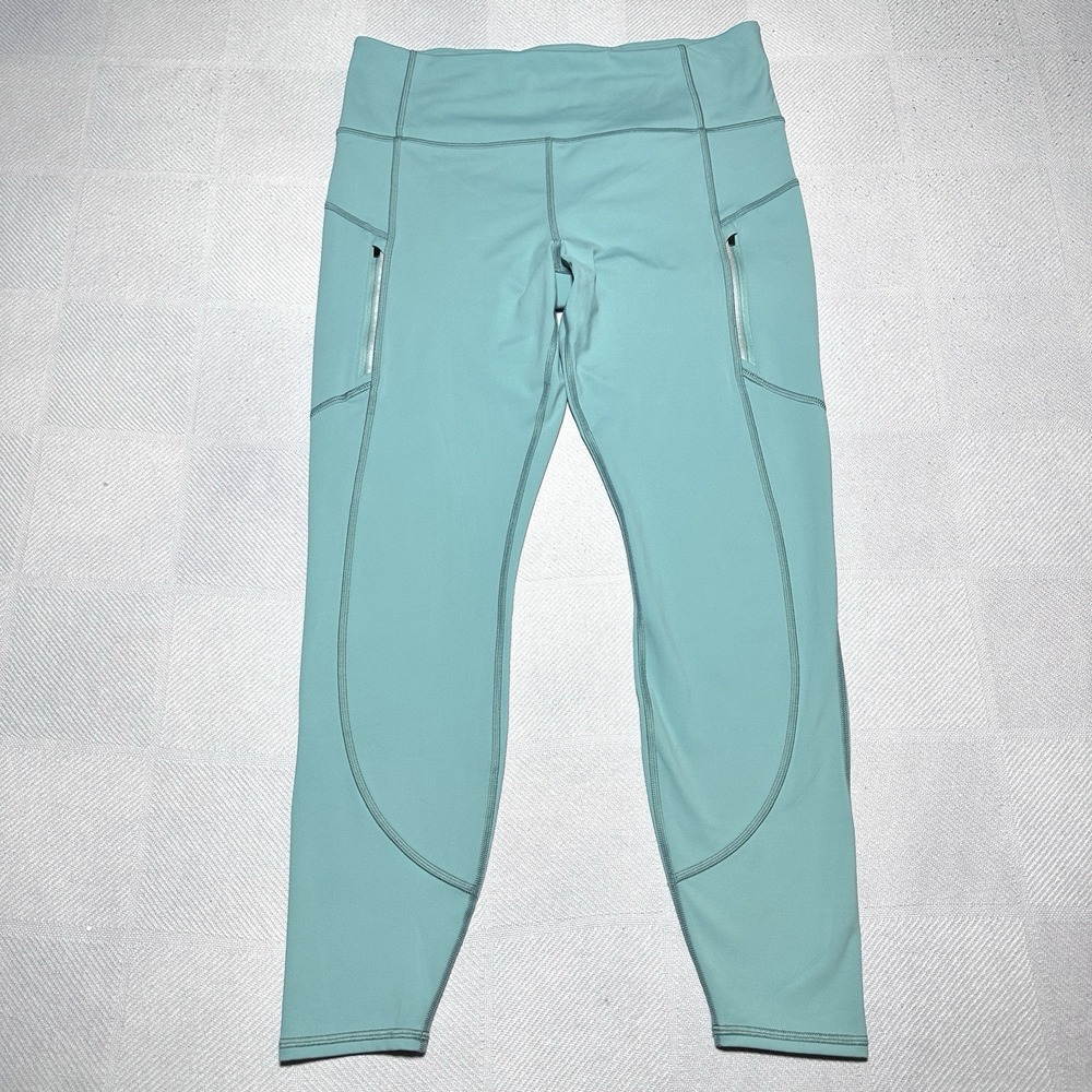 Athleta‎ Rainier Tight Leggings Womens Large High Rise Fleece Lined Cold Weather
